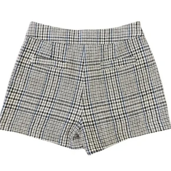 Hyfve Checked Plaid Houndstooth Shorts Skort Tan & Black Size L - Picture 2 of 3